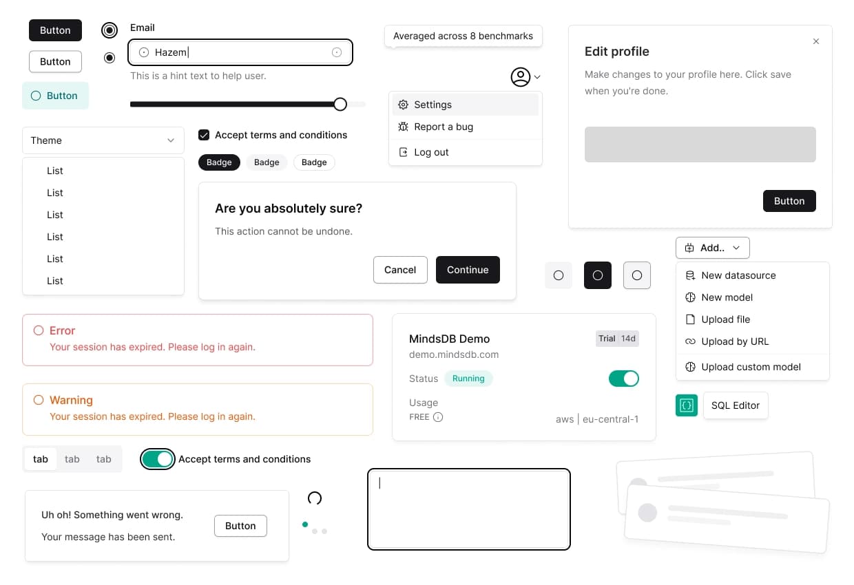 mindsdb design system Components