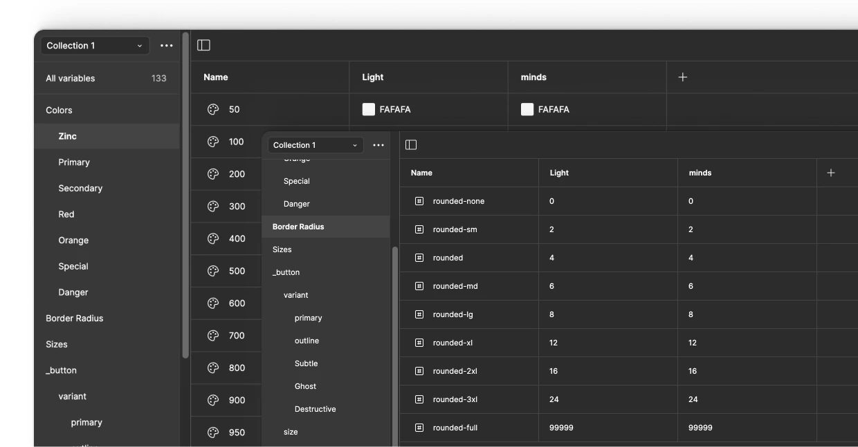 Mindsdb foundation design system tokens